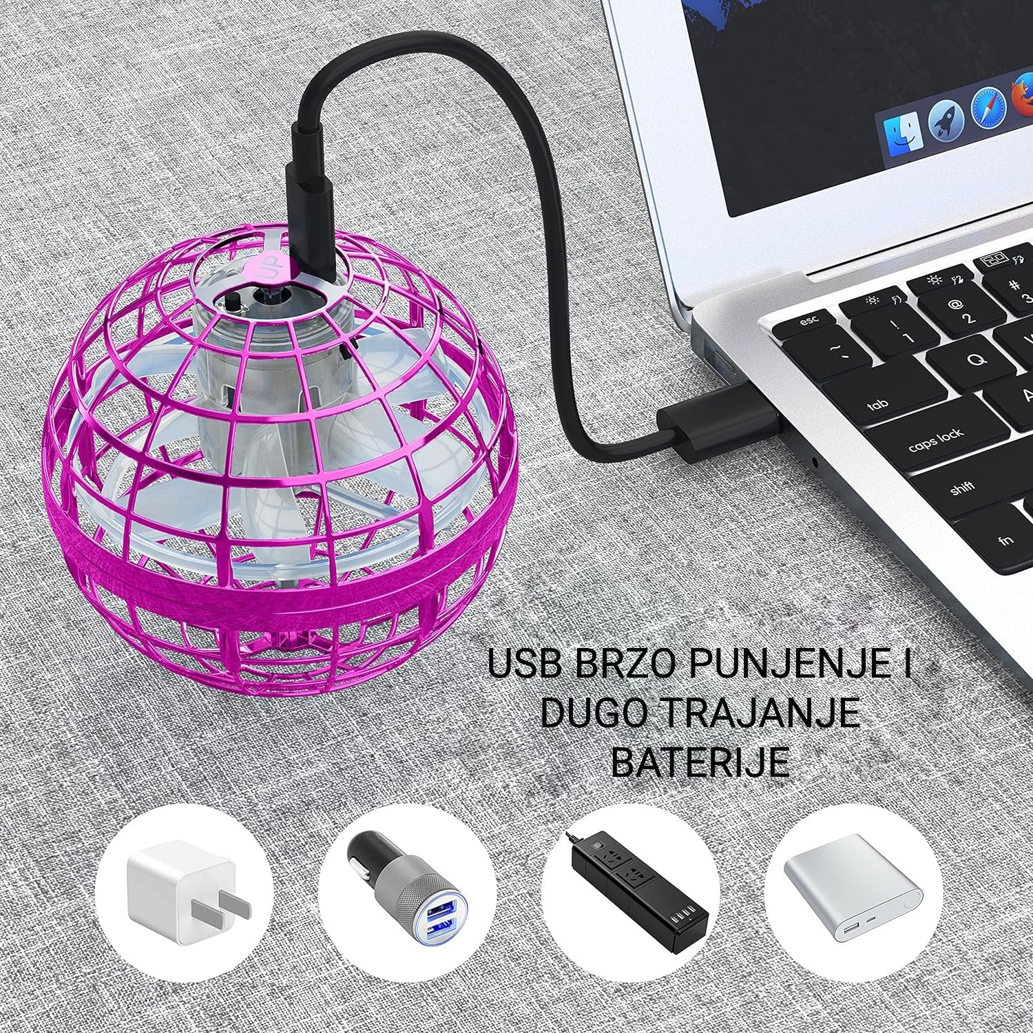 LED leteća lopta sa USB priključkom