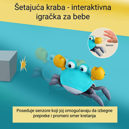 Šetajuća kraba - interaktivna igračka za bebe