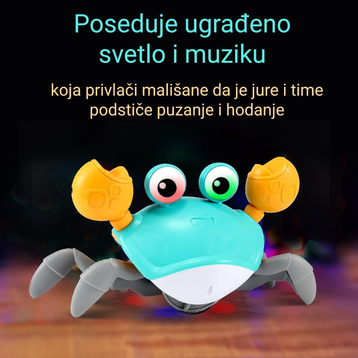 Muzička kraba koja puzi - igračka za bebe