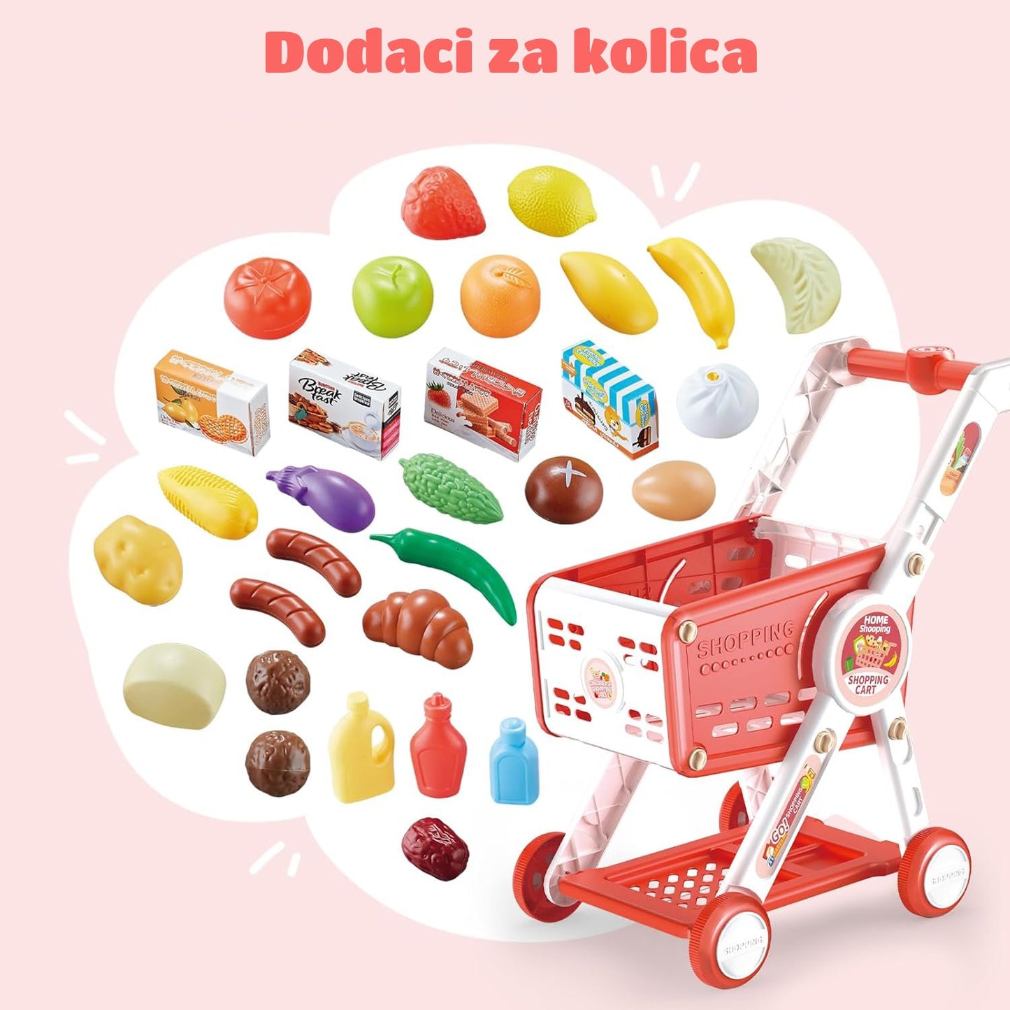 Dečija supermarket kolica za kupovinu